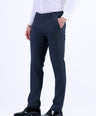 Formal Entry Micro Checks Slim Fit Trouser - Charcoal