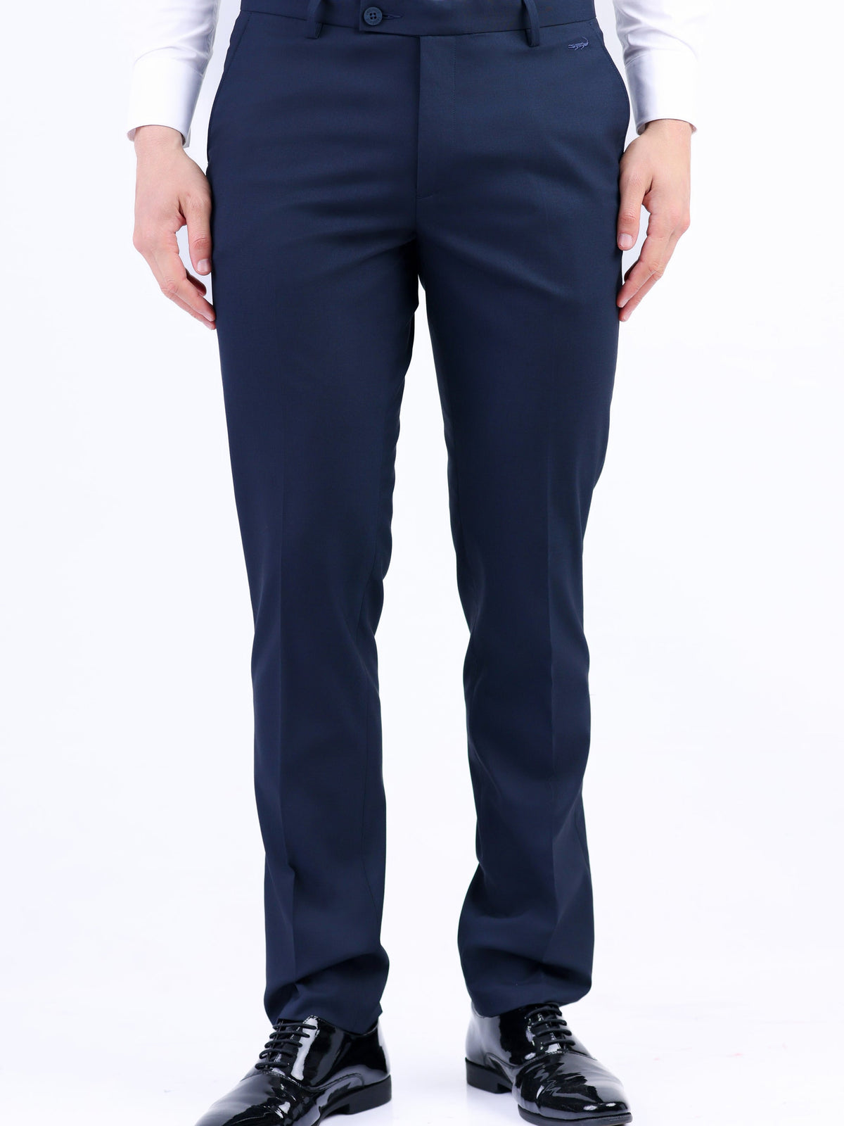 Formal Entry Plain Slim Fit Trouser - Navy