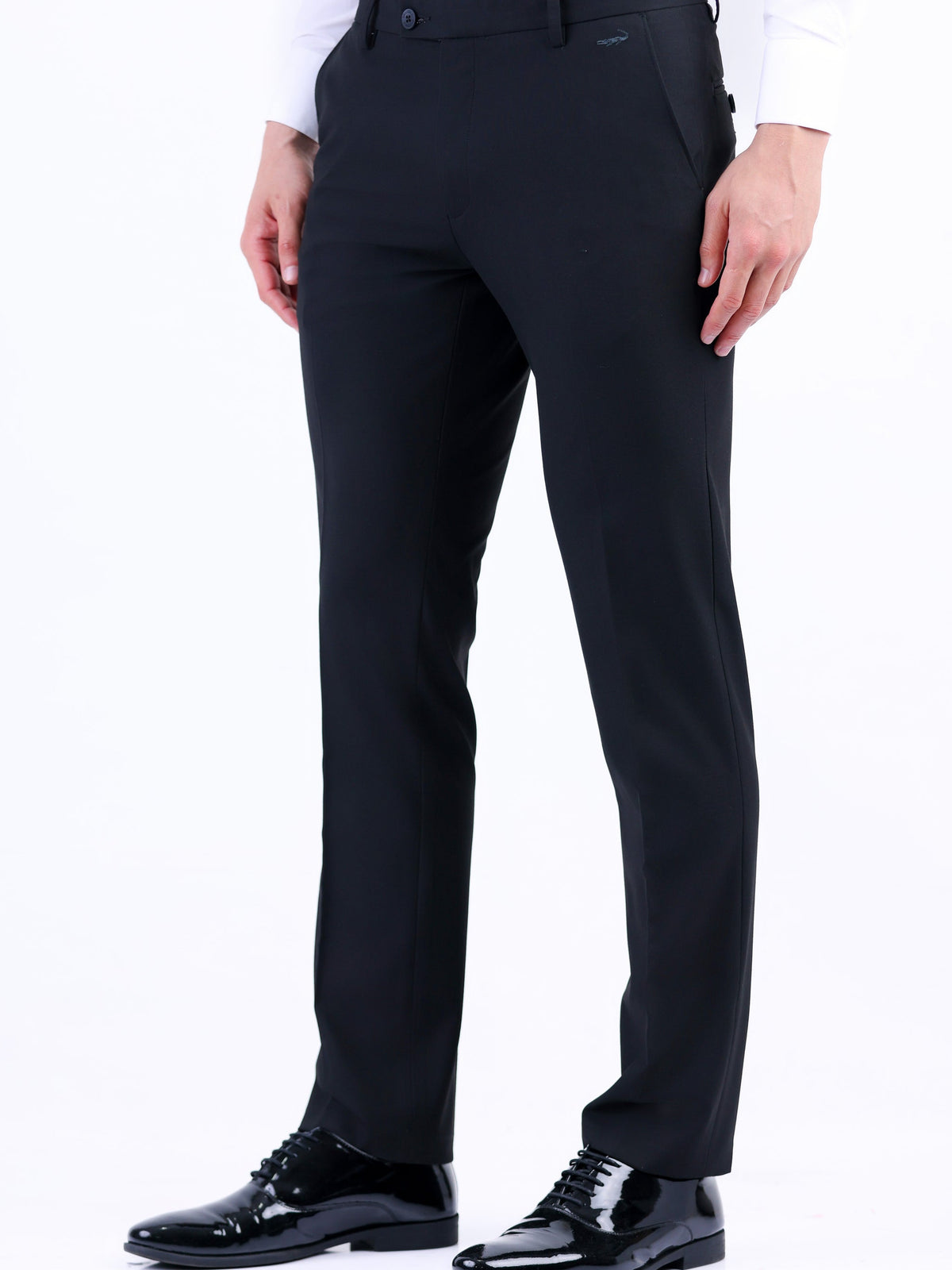 Formal Entry Plain Slim Fit Trouser - Black