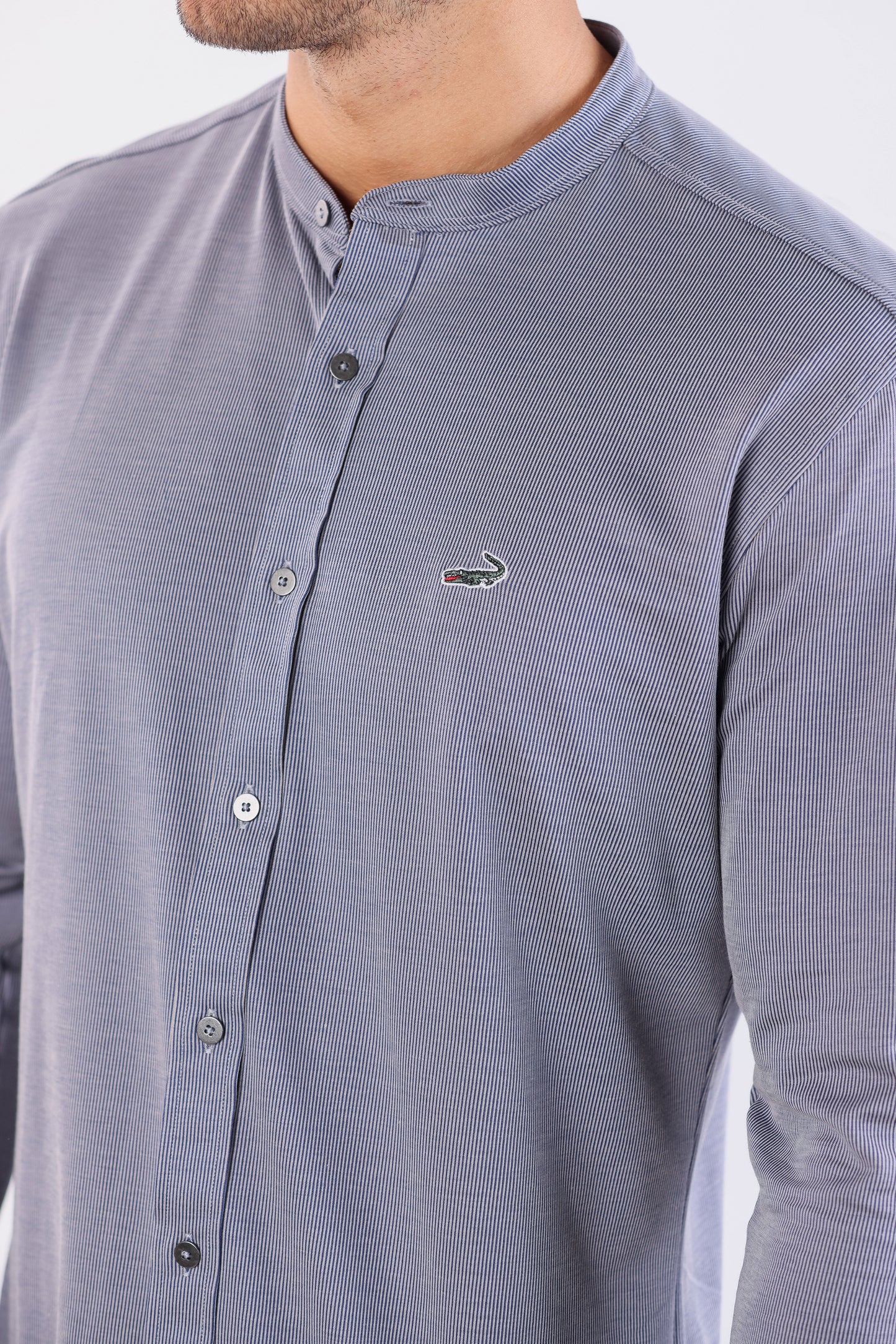 Crocodile Semi Casual Knit Slim Fit-Estate Blue