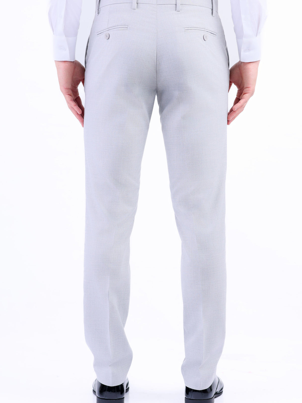 Formal Entry Plain Slim Fit Trouser - Cloud Burst
