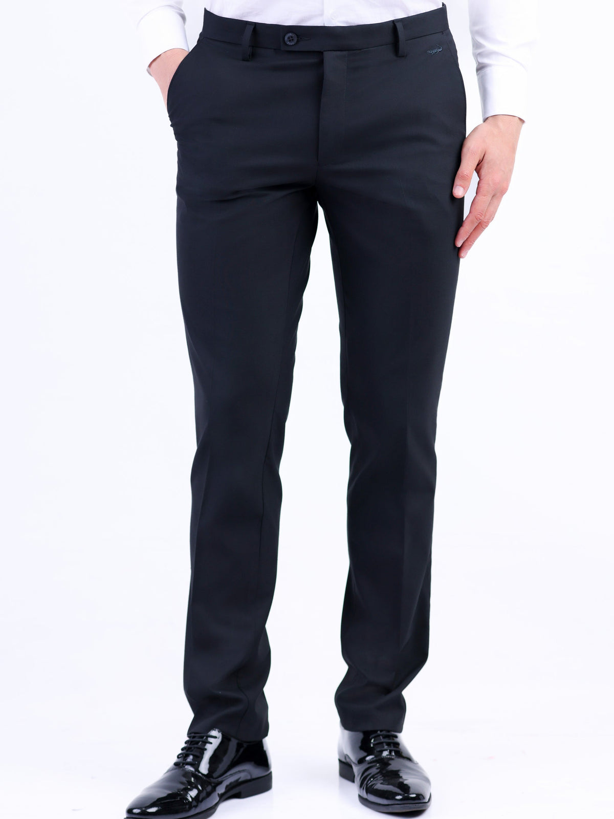 Formal Entry Plain Slim Fit Trouser - Jet Set