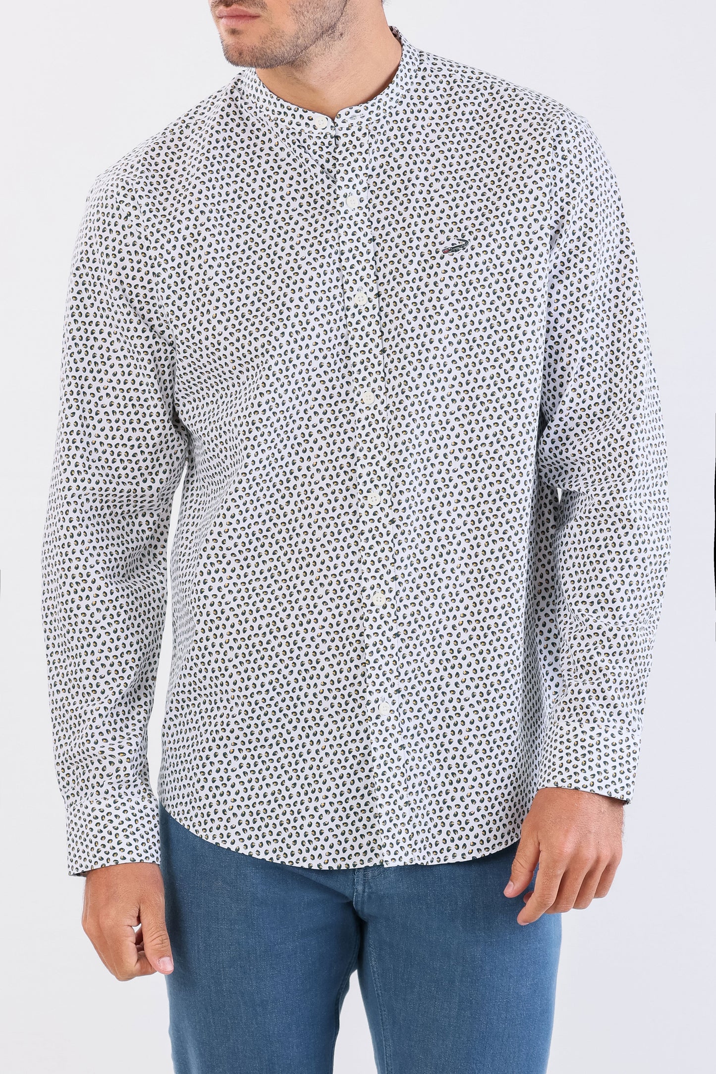 Crocodile Semi Casual Printed Sport Fit-Forest Night
