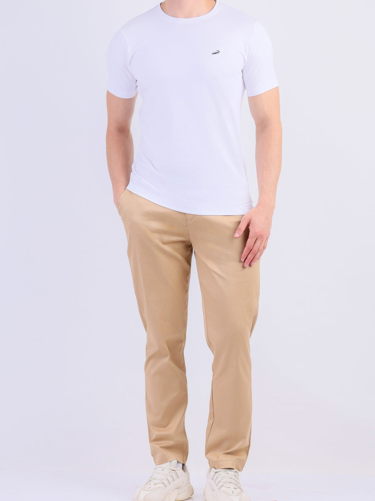 Crew Neck Action Fit - Egret