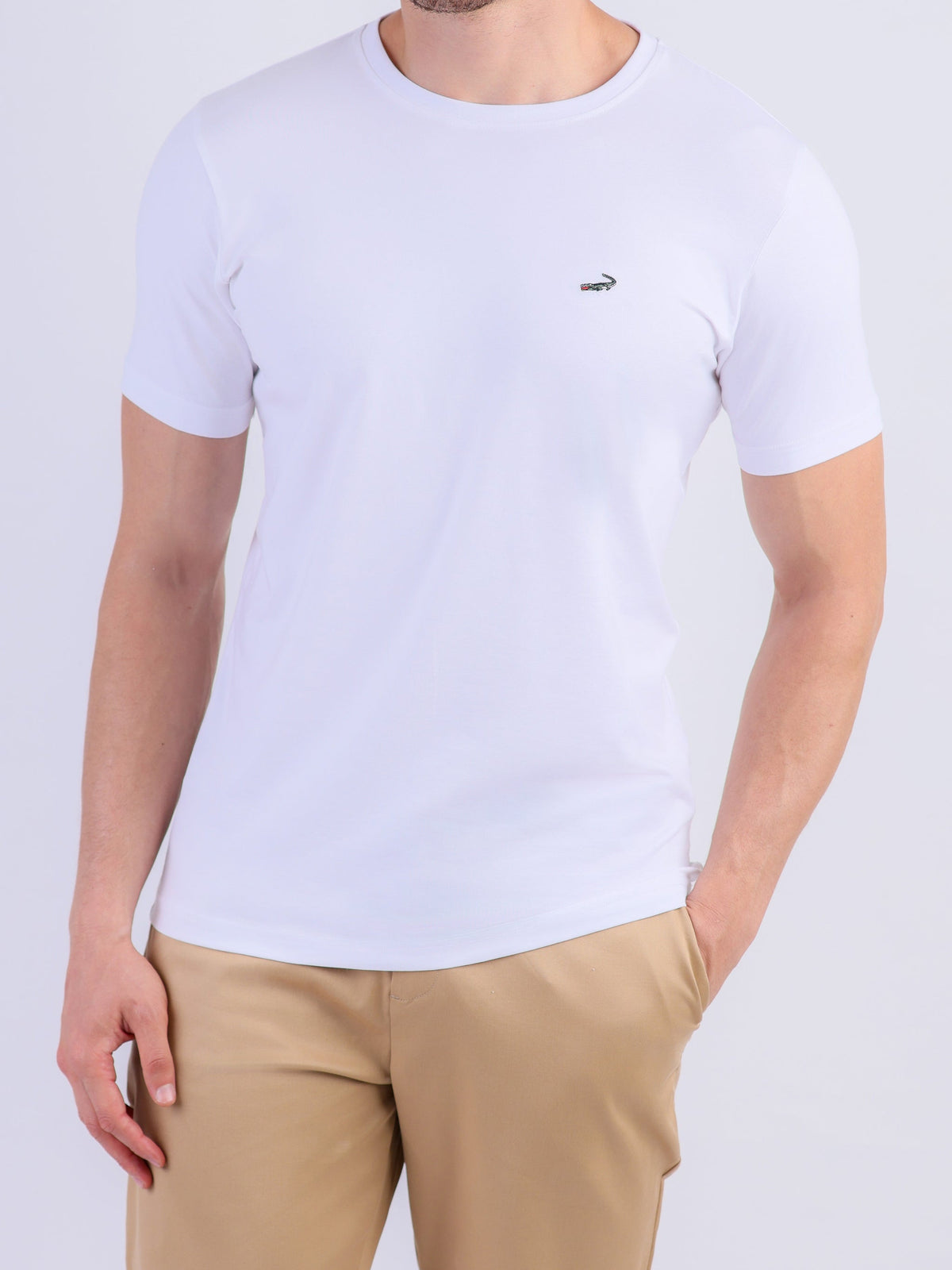 Crew Neck Action Fit - Egret