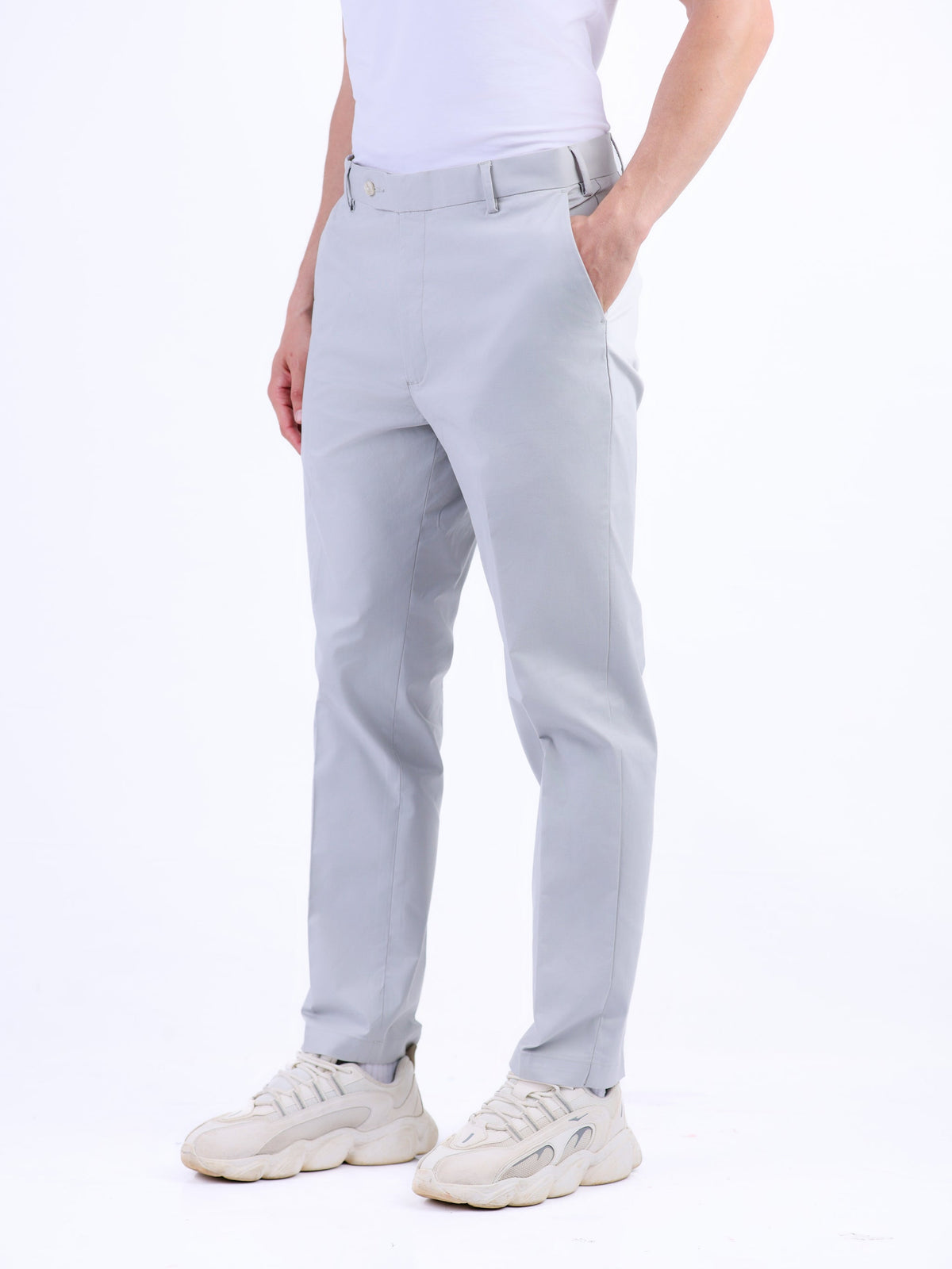 Crocodile Ultra Slim Fit Plain Chino - Ash
