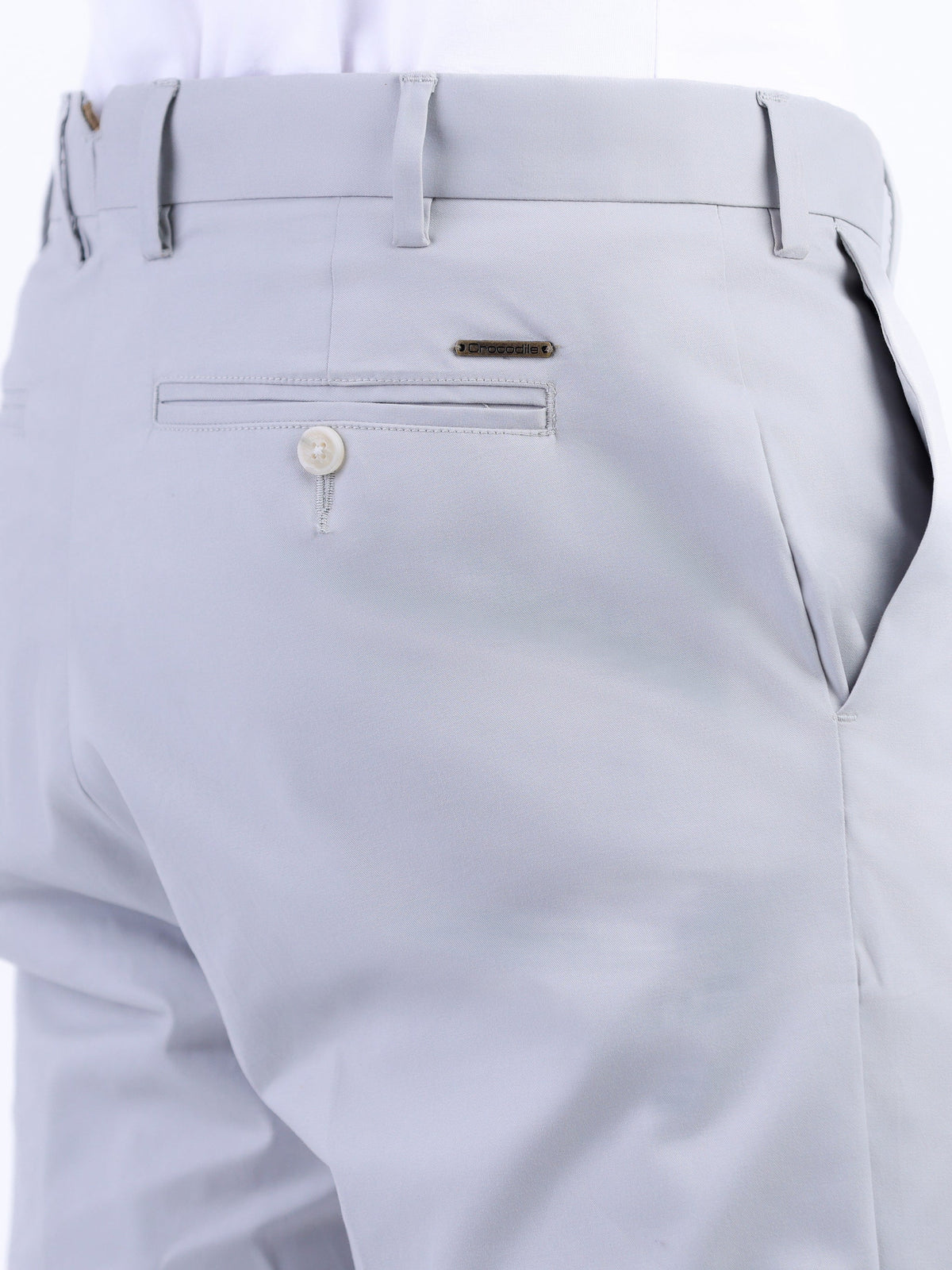 Crocodile Ultra Slim Fit Plain Chino - Ash