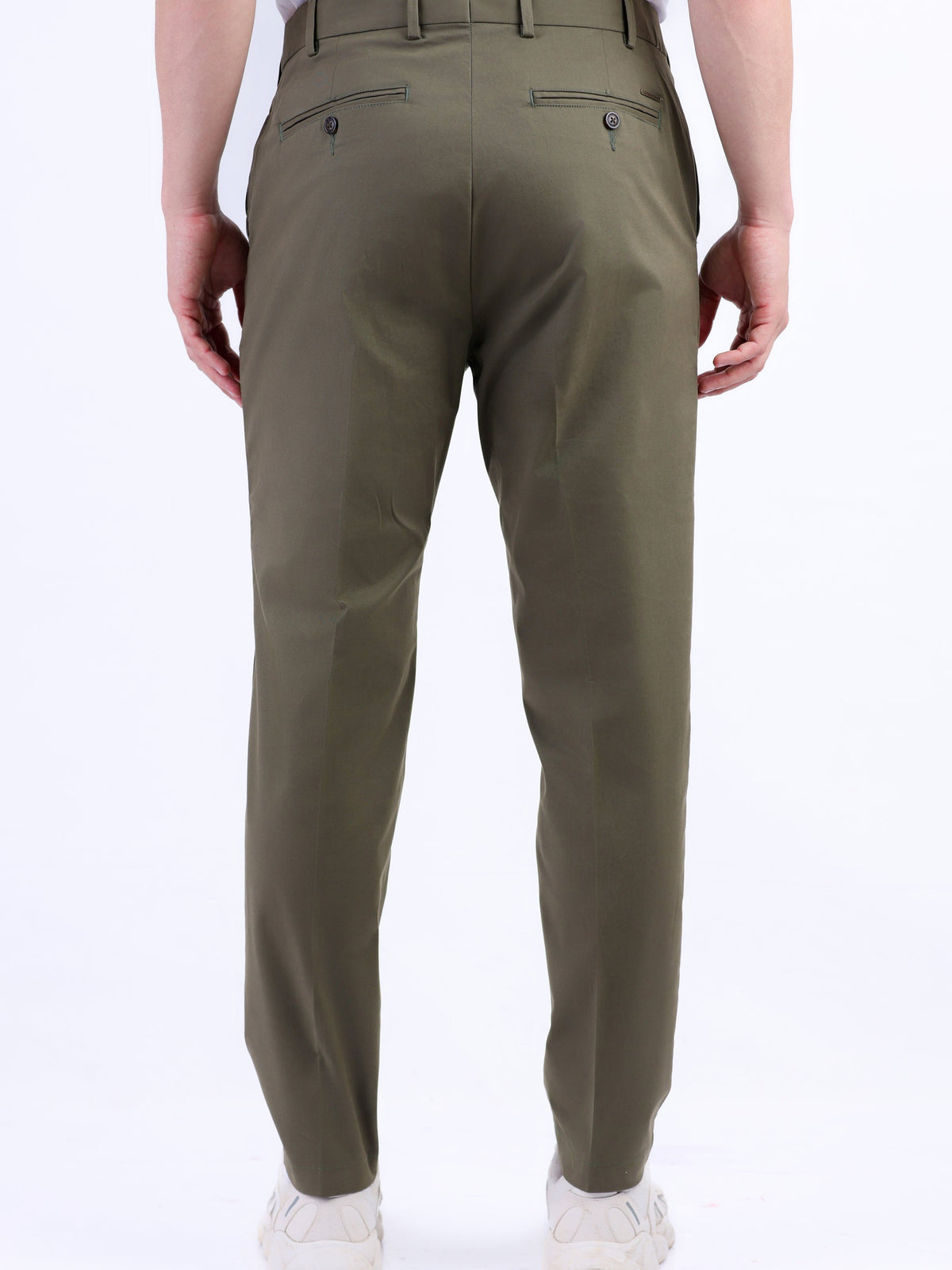Crocodile Ultra Slim Fit Plain Chino - Posy Green