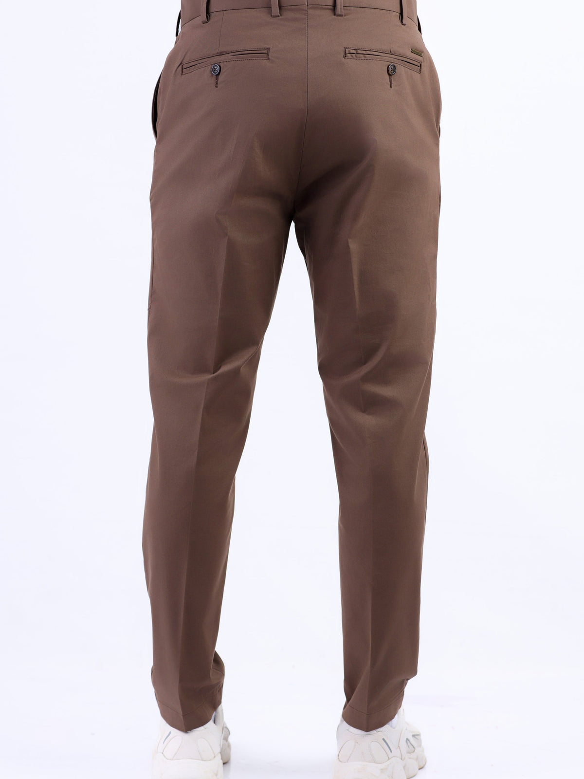 Crocodile Ultra Slim Fit Plain Chino - Brown Sugar