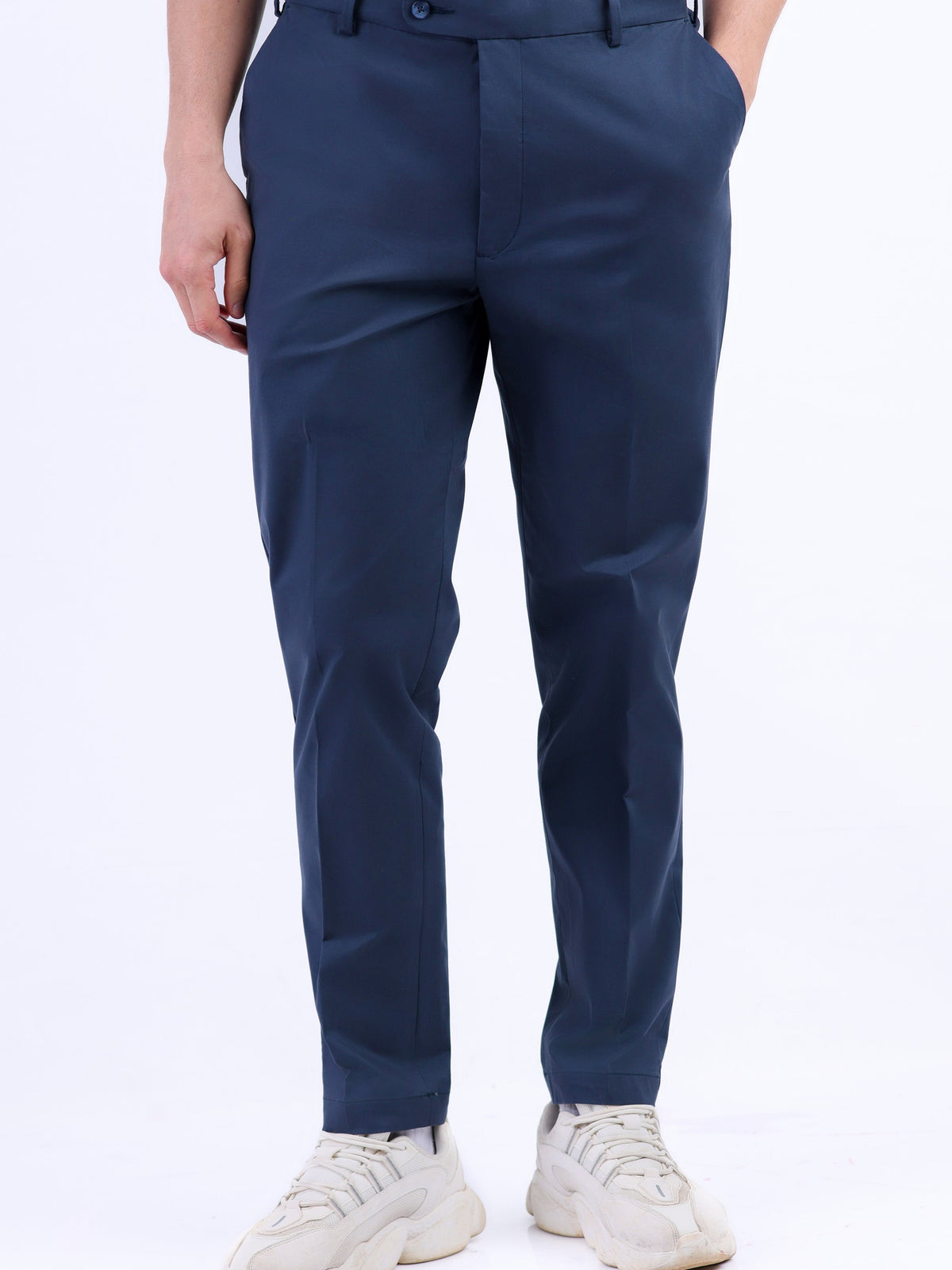 Crocodile Ultra Slim Fit Plain Chino - Navy