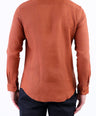 Linen Plain Slim Fit Shirt - Chocolate Truffel