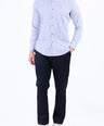 Semi Casual Checks Slim Fit Shirt - Cloud Burst