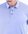Crocodile Plain Slim Fit Polo - Sky Blue
