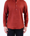 Casual Linen Looks Regular Fit Shirt - Brown Tane
