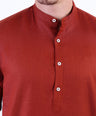 Casual Linen Looks Regular Fit Shirt - Brown Tane