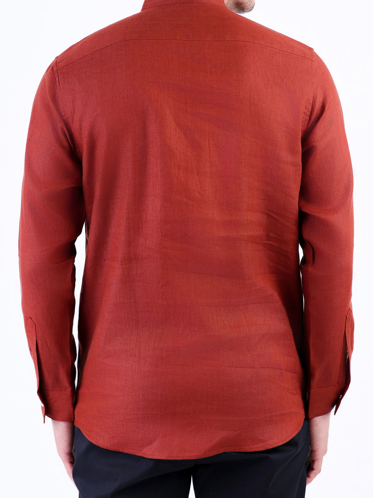 Casual Linen Looks Regular Fit Shirt - Brown Tane