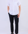 Casual Linen Looks Slim Fit Shirt - White