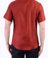 Casual Linen Looks Slim Fit Shirt - Brown Tane
