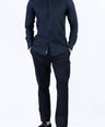 Linen Plain Slim Fit Shirt - Black