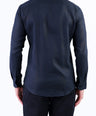 Linen Plain Slim Fit Shirt - Black