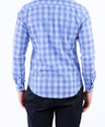 Semi Casual Stripe Slim Fit Shirt - Victoria Blue