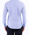 Semi Casual Stripe Slim Fit Shirt - Blue Faience