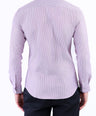 Semi Casual Stripe Slim Fit Shirt - Brown