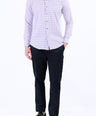 Semi Casual Checks Slim Fit Shirt - Medium Violet