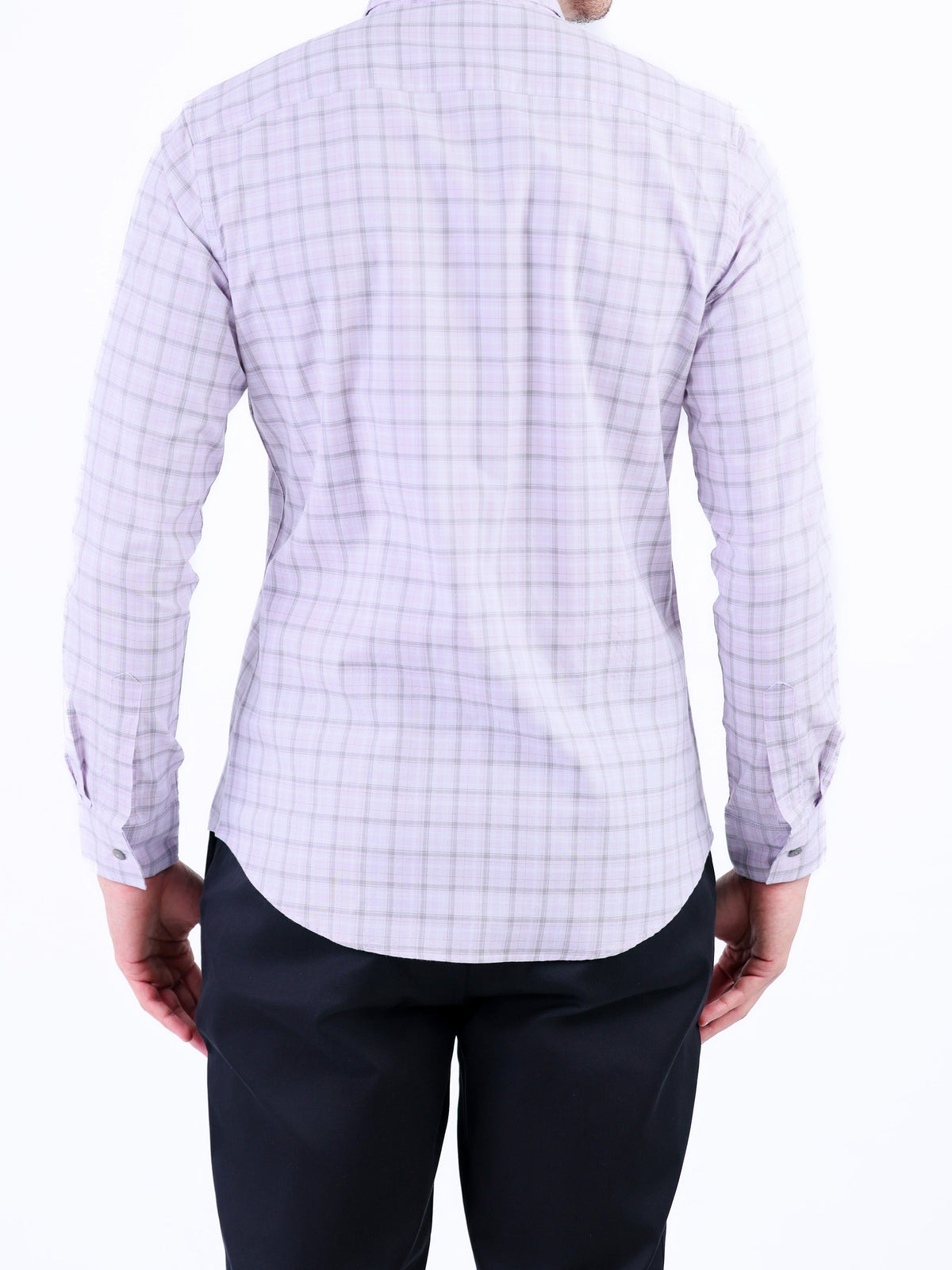 Semi Casual Checks Slim Fit Shirt - Medium Violet
