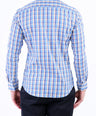 Semi Casual Checks Slim Fit Shirt - Cream