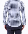 Semi Casual Micro Checks Slim Fit Shirt - Black