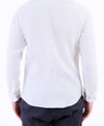 Linen Plain Slim Fit Shirt - White