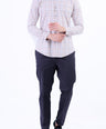 Semi Casual Checks Slim Fit Shirt - Brown Croissant