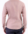 Linen Plain Slim Fit Shirt - Mahogany