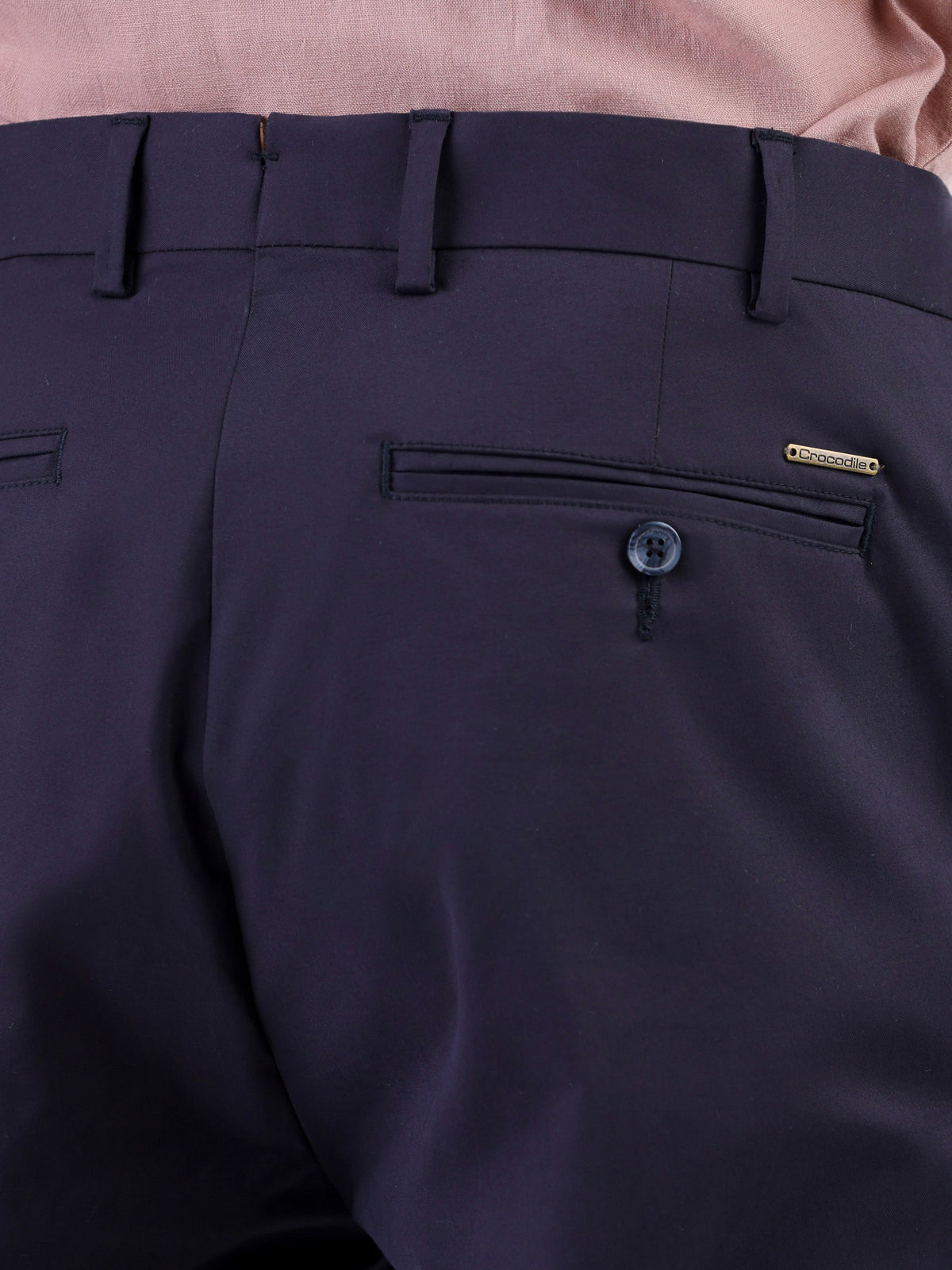 Crocodile Ultra Slim Fit Plain Chino - Black Inck