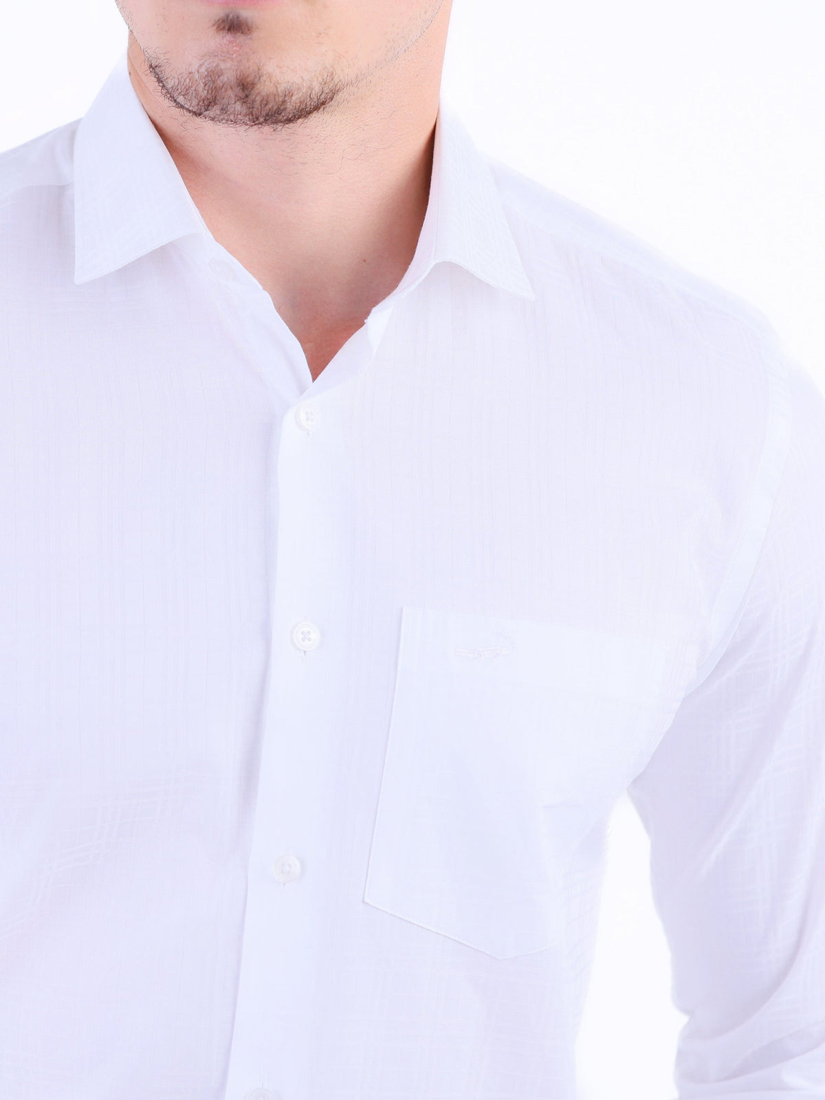 Formal Seasonal Dobby Slim Fit Shirt - White