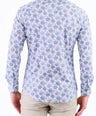 Evening Printed Slim Fit Shirt - Little Boy Blue