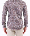 Evening Printed Slim Fit Shirt - Brown Tane