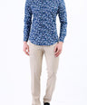 Evening Printed Slim Fit Shirt - Posy Green