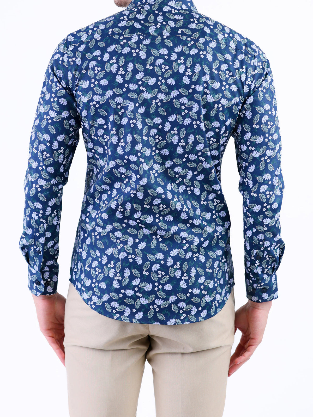 Evening Printed Slim Fit Shirt - Posy Green