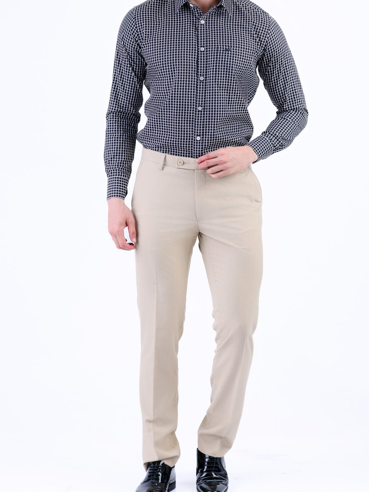 Formal Checks Slim Fit Shirt - Black Inck
