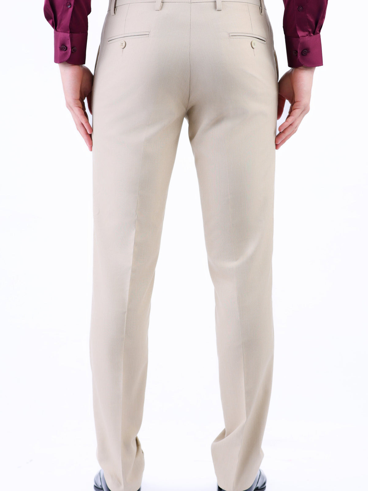 Formal Entry Plain Slim Fit Trouser - Sand