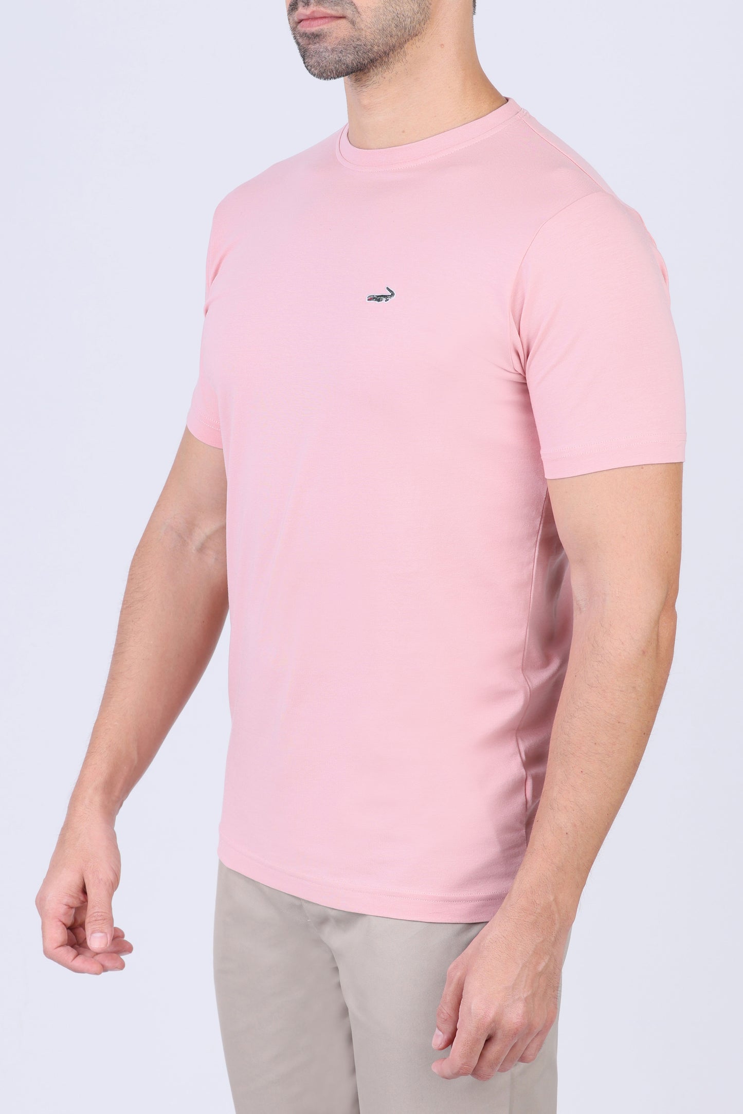 Crocodile Crew Neck  Action fit HS-L Pink