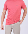 Crocodile Crew Neck  Action fit HS- Impatiens Pink