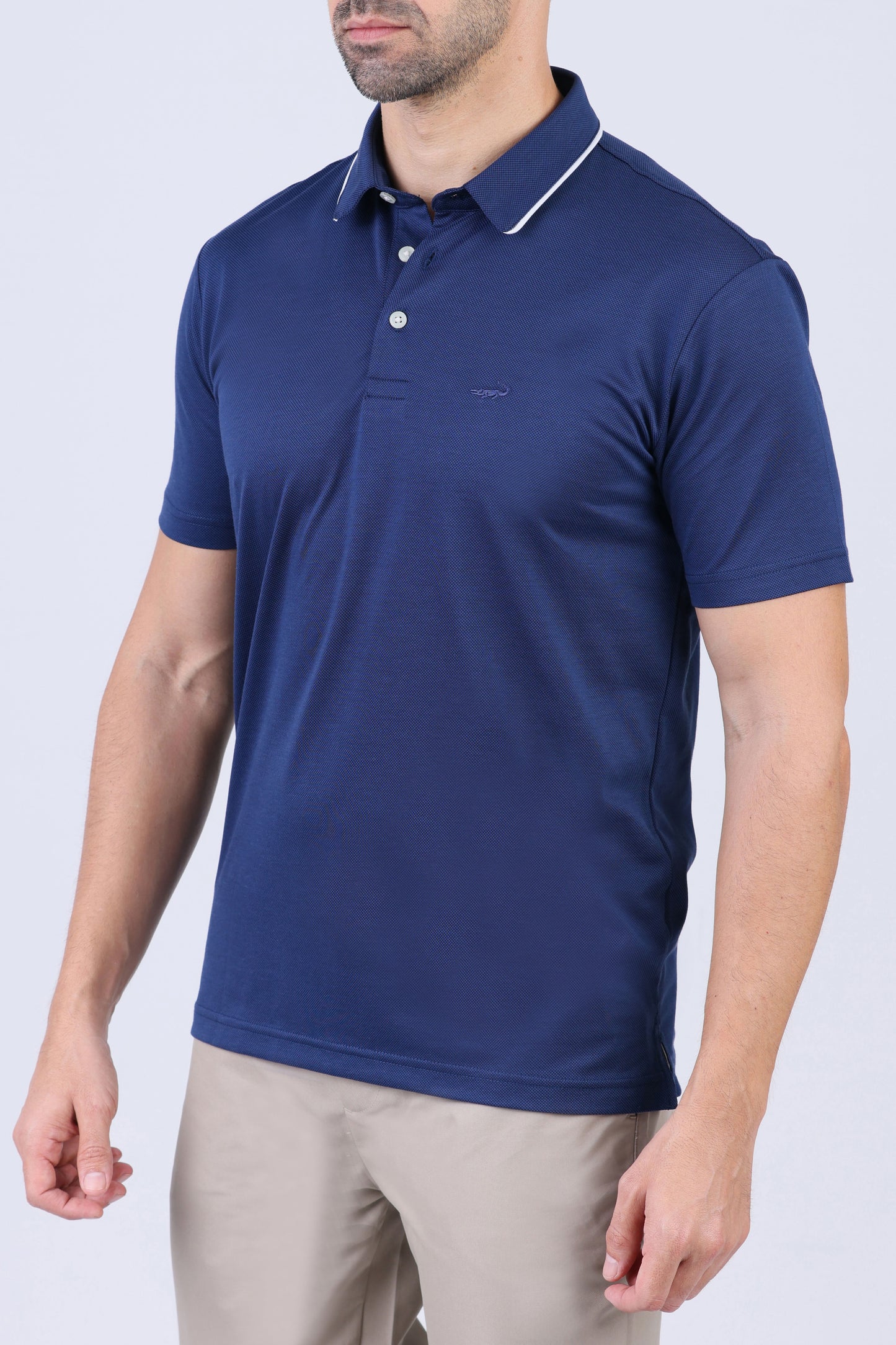 Crocodile Men Casual Polo- Astral Aura