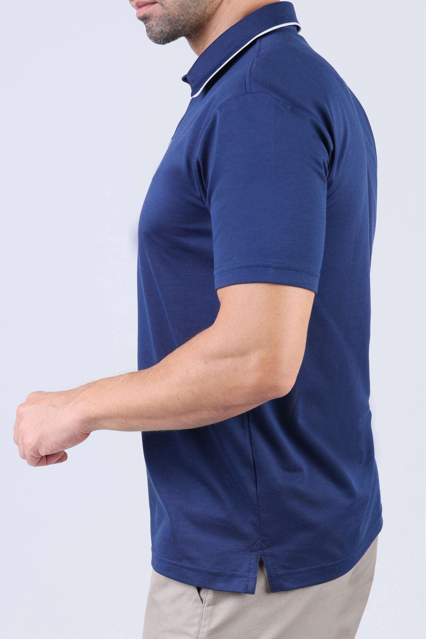 Crocodile Men Casual Polo- Astral Aura