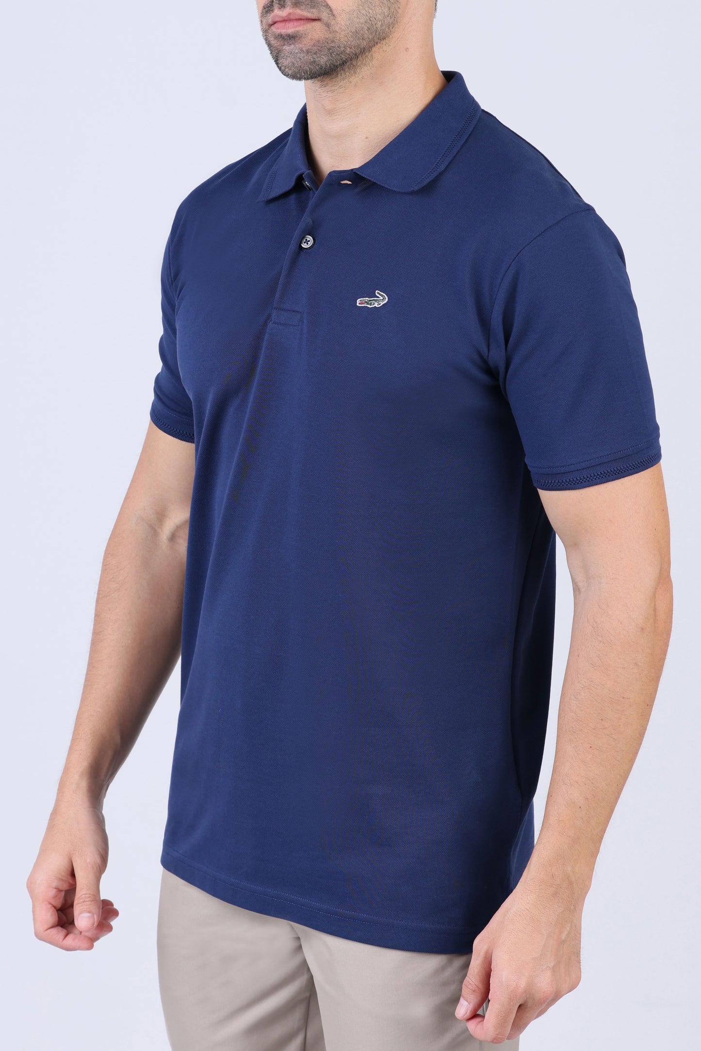 Crocodile Men Supima Polo Slim HS- Dark Denim