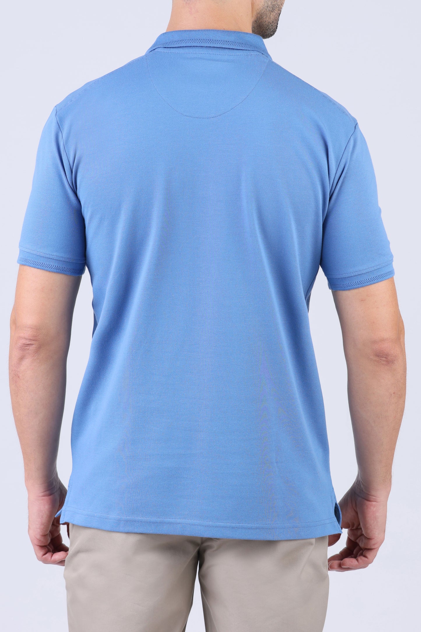 Crocodile Pima Polo Slim-Bright Cobalt