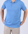 Crocodile Pima Polo Slim-Bright Cobalt