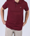 Crocodile Men Supima Polo Slim HS- Garnet
